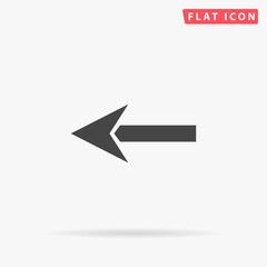 Left Arrow flat vector icon