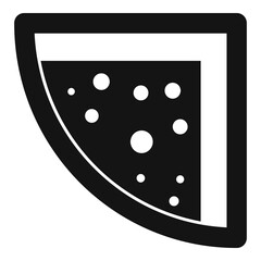 Top view jacuzzi icon, simple style