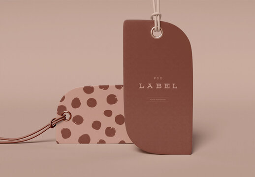 Two Labels with Twine Mockup