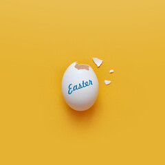 An egg with the inscription 