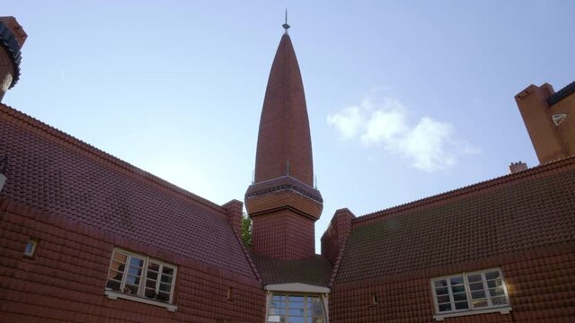 Windows on roof of Het Schip, representing The Amsterdam School in architecture