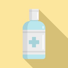 Obraz premium Antiseptic hygiene icon, flat style