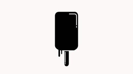 Ice Cream Icon. Vector isolated illustration of a Popsicle or Ice cream