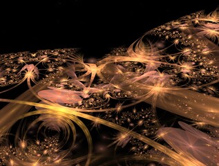 Imaginatory fractal background generated Image
