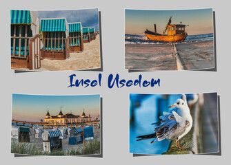 Postkarte Insel Usedom