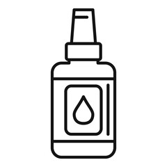 Antiseptic body care icon, outline style