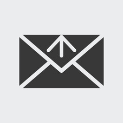 Send mail icon isolated on background. Mail symbol modern, simple, vector, icon for website design, mobile app, ui. Vector Illustration