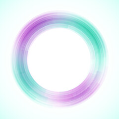 Geometric frame from circles, vector abstract background, wallpaper 