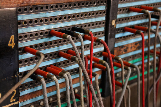 Old fashion telecommunications system used to connect people in early days