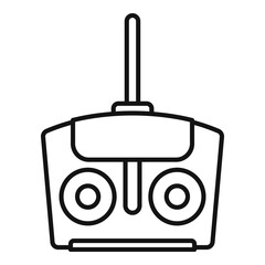 Drone remote control icon, outline style