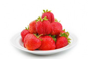 Close up, top view. background from freshly harvested strawberries, directly above. group of fresh strawberries closeup