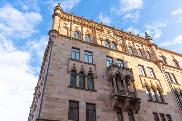 Obraz premium Architectural fragments of historical buildings in Finland, Helsinki