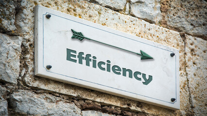 Street Sign to Efficiency