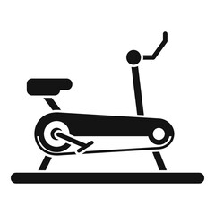 Indoor exercise bike icon, simple style