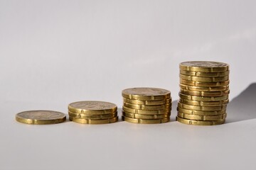 finanzielles wachstum mit münzen