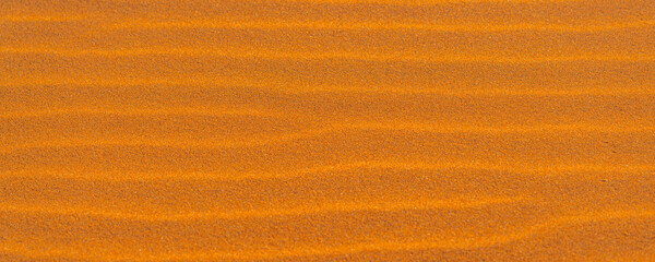 Rippled golden brown desert sand Texture background