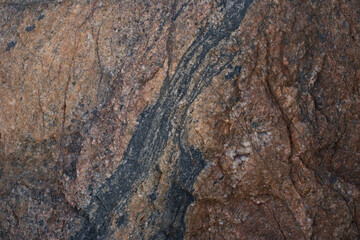 The surface of the stone. The texture of the stone, close-up.