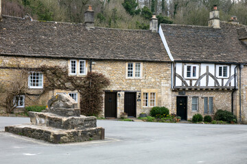 Castle Combe a picturesque village in Wiltshire England UK