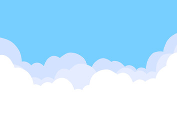 Fototapeta premium 背景 素材 空 雲 シンプル