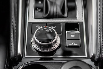 Control panel for off-road functions. SUV driving mode switch. Management of interlocks, drive and...