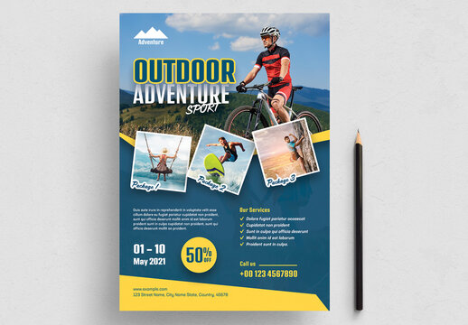 Outdoor Adventure Flyer Layout
