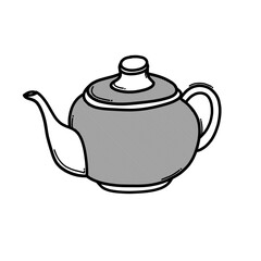 Teapot doodle vector icon. Drawing sketch illustration hand drawn line eps10