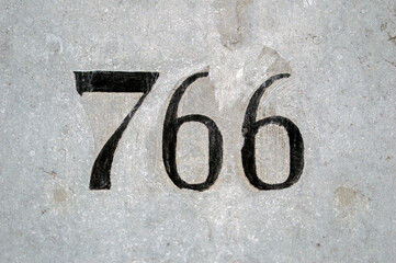 Close Up House Number 766 At Amsterdam The Netherlands 30-3-2021
