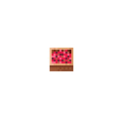 Wooden crate pixel art. Fruit and Vegetable Box. Fruit and vegetable panel. Vector illustration.