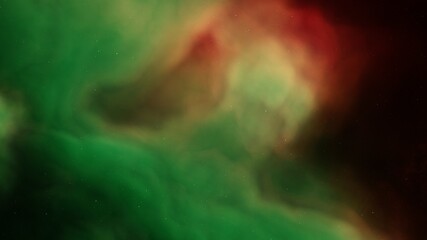 colorful space background with stars, nebula in deep space 3d render