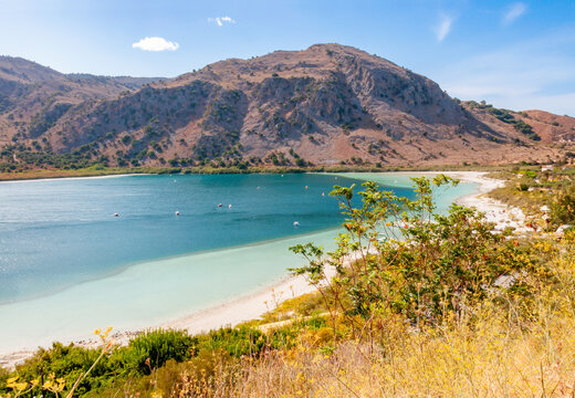 Kournas lake on Crete island, Greece