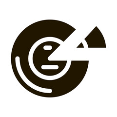 packaged cheese head glyph icon vector. packaged cheese head sign. isolated symbol illustration