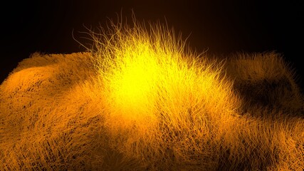 Lines Curves Hair Threads Web Abstraction Wallpaper Background Colorful Saturate 3D Render