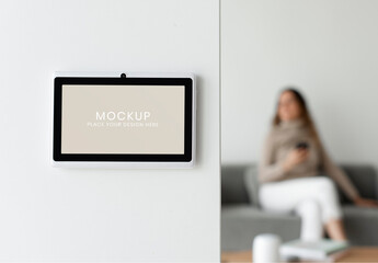Smart Home Panel Monitor Mockup