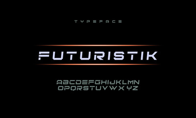 Fototapeta premium Sport Modern, abstract, Alphabet Font. Typeface, italic style fonts for technology, digital, movie logo bold style. 