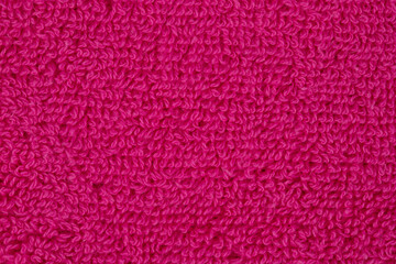 soft cotton terry towel in various colors, fabric texture, macro