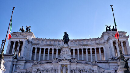 Altar of the Fatherland, Altare della Patria, also known as the National Monument to Victor Emmanuel II, Rome Italy