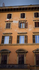 Cozy old street in Trastevere in Rome, Italy. Trastevere is rione of Rome,