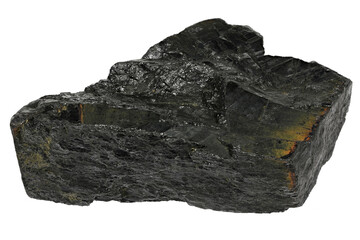 coltan from Analalava District, Madagascar isolated on white background