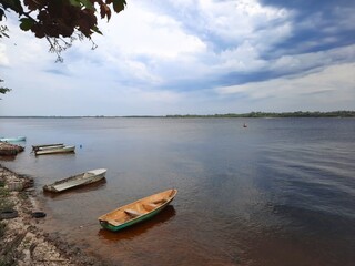 Obraz premium boats on the river