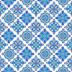 Fototapeta premium Abstract mosque pattern, outline hand drawn style