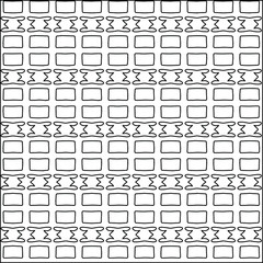 Geometric vector pattern with triangular elements. Seamless abstract ornament for wallpapers and backgrounds. Black and white colors. 