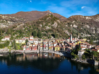 Fototapeta na wymiar Landscape of Varenna on Lake Como