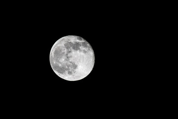 Full moon photography from Earth