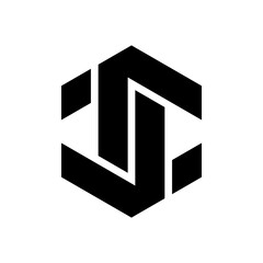 Letter JC initial logo template vector