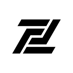 Letter Z ZF FZ logo template