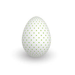 Colorful 3D realistic Easter egg