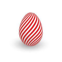 Colorful 3D realistic Easter egg