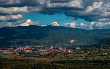 view of the mountains