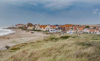 Sch&ouml;ne H&auml;user in eine Dorf an der franz&ouml;sischen Nordk&uuml;ste- C&ocirc;te d&rsquo;Opale,
