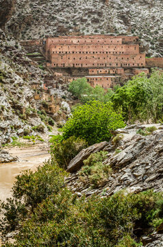 Abandoned mines village of Aouli near Midelt in Morocco, 2015